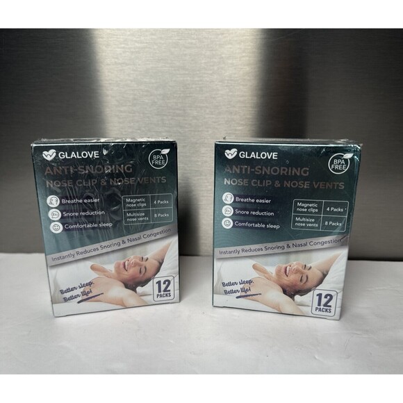 Anti-Snoring Nose Clip & Nose Vents‎ - 2 Boxes Of 12  (24 Total) NEW/SEALED - Picture 1 of 6